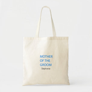 Mother Of The Groom Wedding Gift Favour Blue Custo Tote Bag