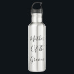 Mother Of The Groom Wedding Gift Favour Modern Coo 710 Ml Water Bottle<br><div class="desc">Designed with custom text "Mother of the groom" in black custom fo, nt this is perfect,  simple and classy gift or party favour for the mother of the groom. You may change the text or colour for a different event or recepient as you wish!</div>