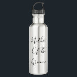 Mother Of The Groom Wedding Gift Favour Modern Coo 710 Ml Water Bottle<br><div class="desc">Designed with custom text "Mother of the groom" in black custom fo, nt this is perfect,  simple and classy gift or party favour for the mother of the groom. You may change the text or colour for a different event or recepient as you wish!</div>