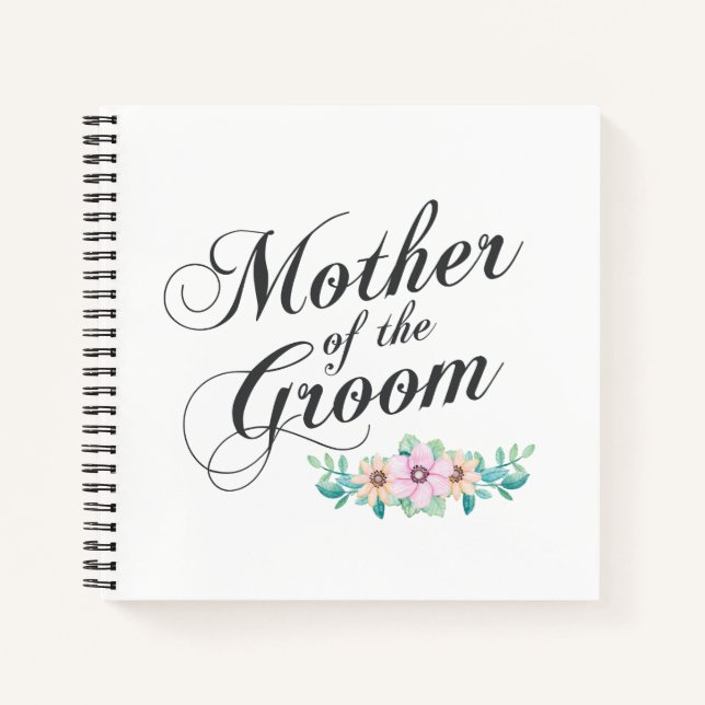 Mother of the Groom Wedding | Guestbook Notebook (Front)