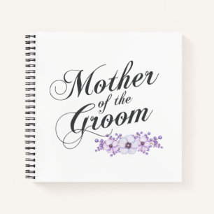 Mother of the Groom Wedding   Guestbook Notebook