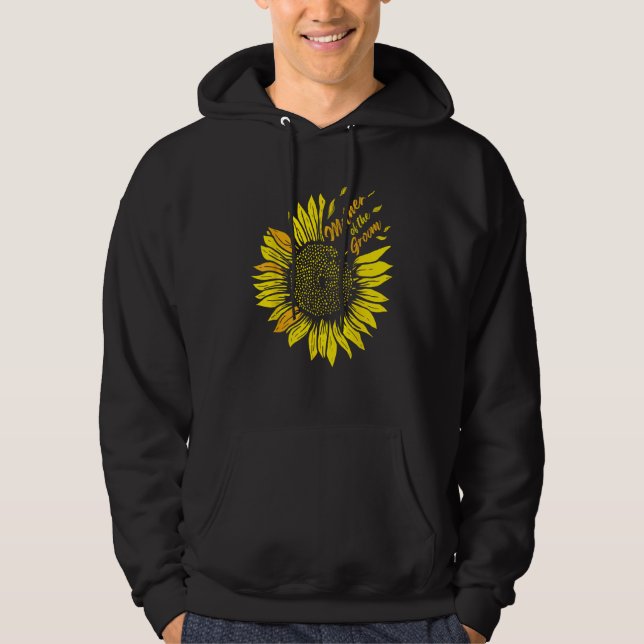 Mother Of The Groom Wedding Mum Sunflower Hoodie (Front)