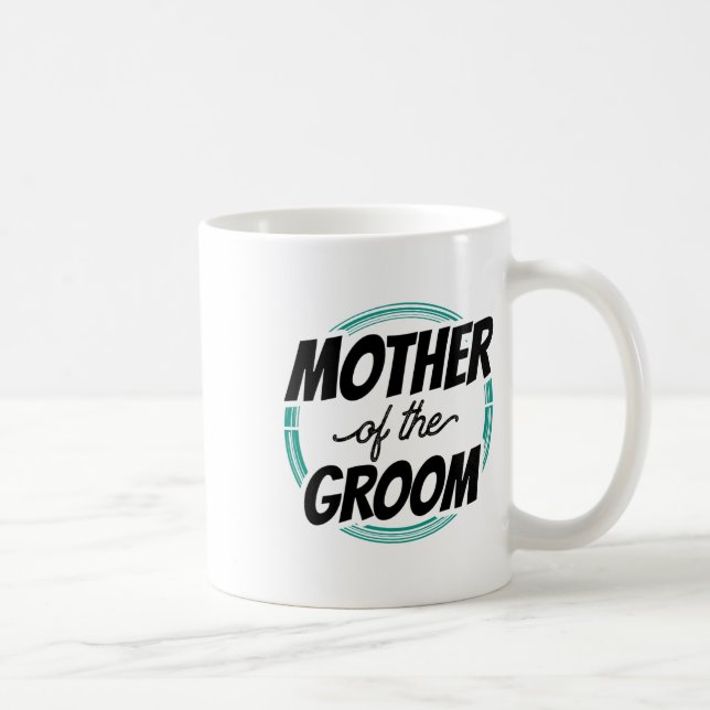 Mother Of The Groom Wedding Party Bachelor Mum Mum Coffee Mug (Right)