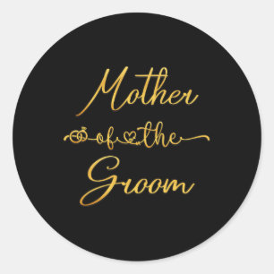 Mother Of The Groom Wedding Party Idea For Her Classic Round Sticker