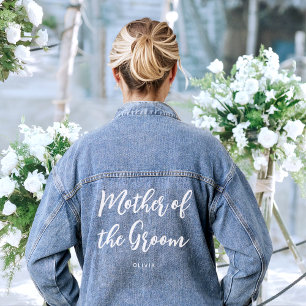 Mother of the Groom Wedding Personalised Denim Jacket