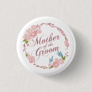 Mother of the Groom Wedding Pin Button