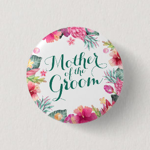 Mother of the Groom Wedding Pin Button