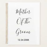 Mother Of The Groom Weddings Simple Gift Favour  Planner<br><div class="desc">'Mother Of The Groom' printed in beautiful and elegant text,  this is perfect gift or party favour for the mother of the groom. You may personalise by changing the text as you wish.</div>