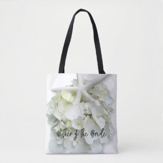 Mother of the Groom White Floral Starfish Bag
