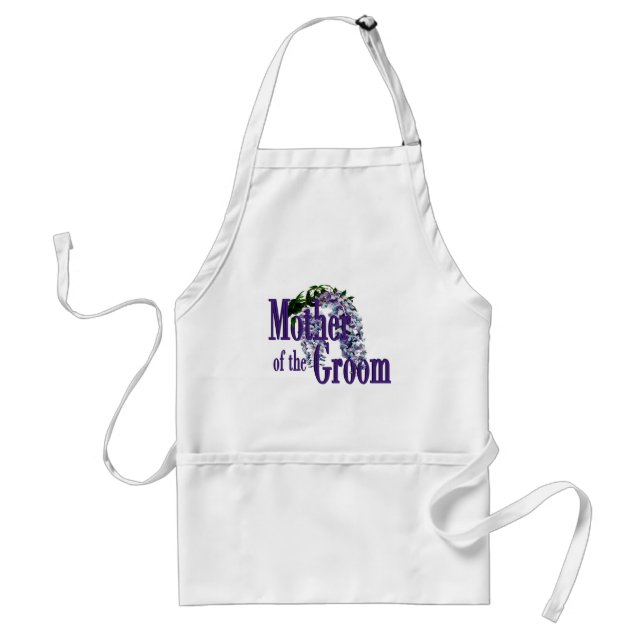 Mother of the Groom/ Wisteria Wedding Standard Apron (Front)