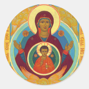 Mother of the Sign Classic Round Sticker