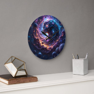 Mother of the Universe – She Who Dreams the Stars. Large Clock