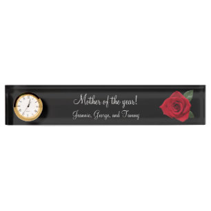 "Mother of the year!" Desk Name Plates Nameplates
