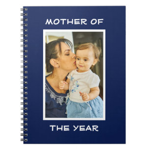 Mother Of The Year Personalised Custom Photo Mummy Notebook