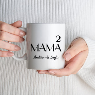 Mother of Two Twins Mama Mum Of 2 Kids Boys Girls Mug