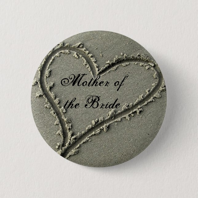Mother ofthe Bride 6 Cm Round Badge (Front)