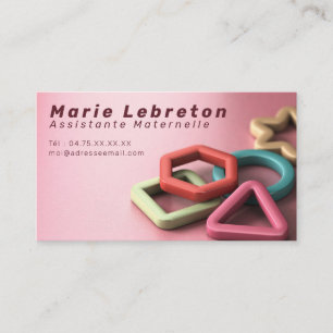 Mother or nanny assistant business card. business card