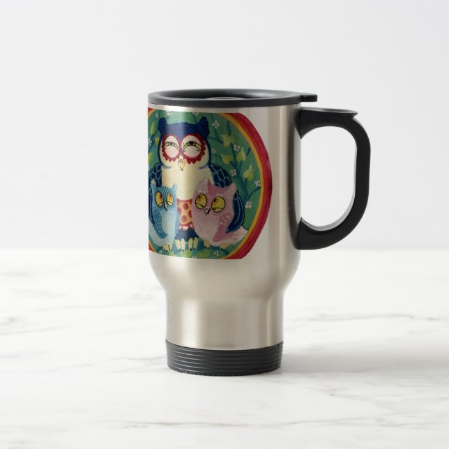 Mother owl travel mug (Right)
