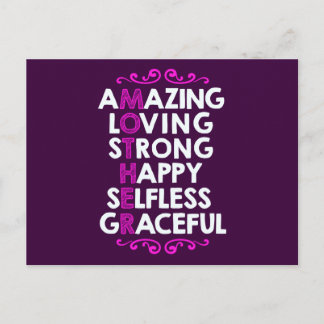 MOTHER | Perfect Mothers Day Gift Postcard