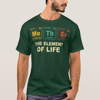 Mother Periodic Table Geek Chemist lover Retro Gee T-Shirt