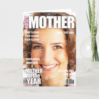 Mother Personalised Magazine Cover Card