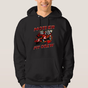 Mother Pit Crew Race Car Birthday Party Racing Fam Hoodie