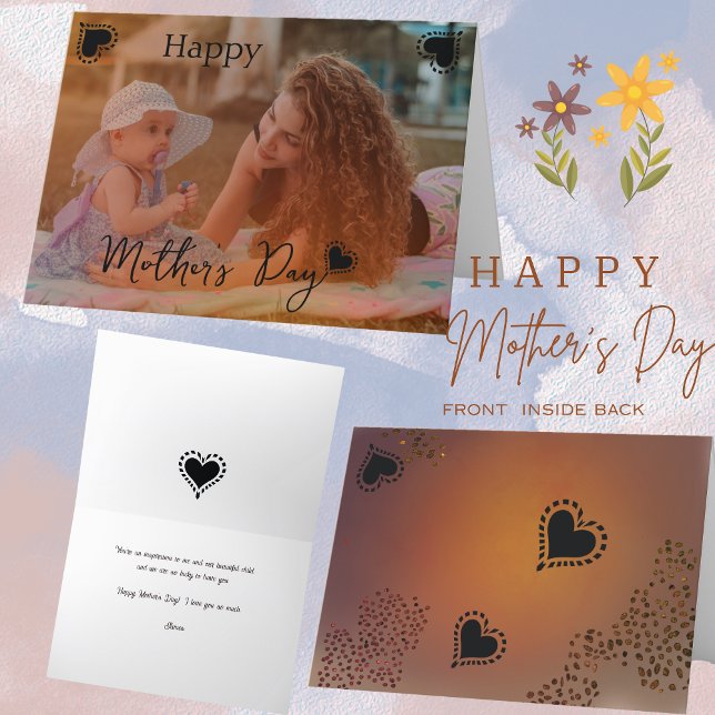 Mother playing with a child Photo Card ( Mother playing with a child Photo Card )