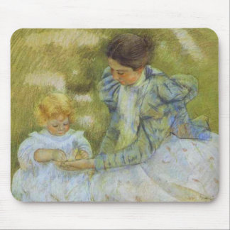 Mother Playing with Her Child. c.1897, Mary Cassat Mouse Mat
