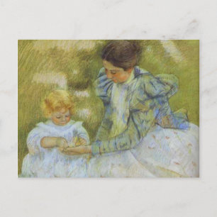 Mother Playing with Her Child. c.1897, Mary Cassat Postcard