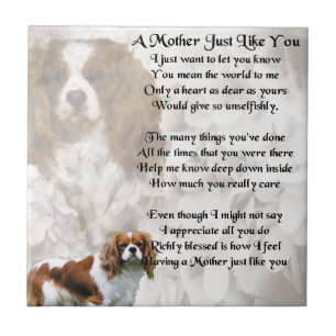 Mother Poem - King Charles Spaniel Design Tile