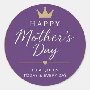 Mother Queen Classic Round Sticker