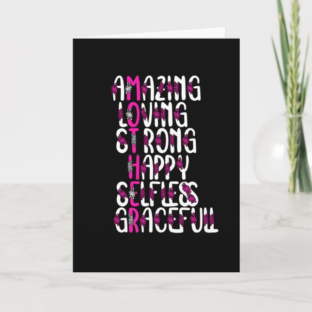 Mother quotes : Amazing Mother | Mother's Day Card (Front)