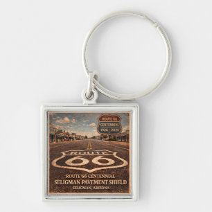 Mother Road Centennial Seligman Pavement Keepsake Key Ring