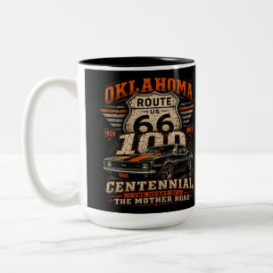 Mother Road Garage Coffee Break Two-Tone Coffee Mug