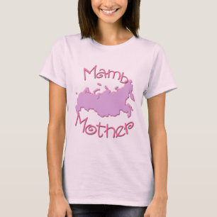 Mother (Russian) with Map T-Shirt