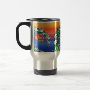 Mother’s Bold Blossom Wave Travel Mug