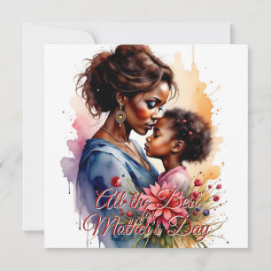 Mother’s Day African Watercolor Love Art