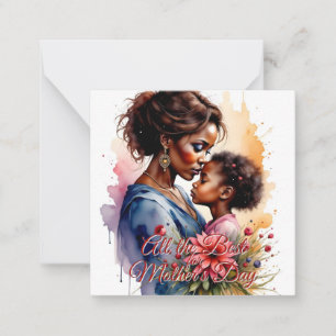Mother’s Day African Watercolor Love Art Card