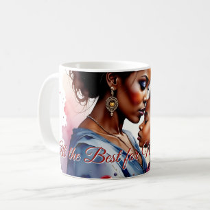 Mother’s Day African Watercolor Love Art Coffee Mug
