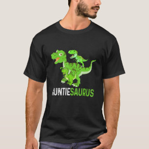 Mother S Day Auntiesaurus T Rex Dinosaur Funny Aun T-Shirt