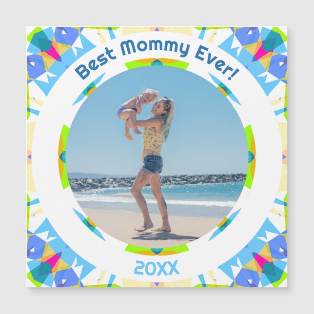 Mother’s Day Best Mummy Ever Baby Girl Photo Gift  (Front)