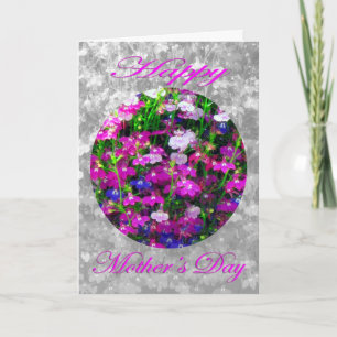 Mother’s Day Bouquet with black and white Card