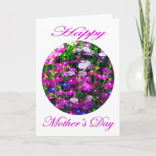 Mother’s Day Bouquet with white background Card