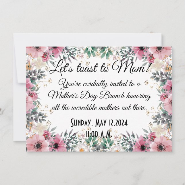 Mother’s Day Brunch Invitation (Front)