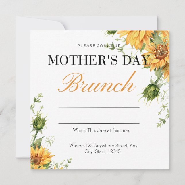 Mother’s Day Brunch Invite (Front)