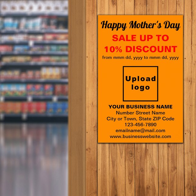 Mother’s Day Business Sale Orange Colour Poster (Creator Uploaded)