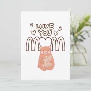 Mother’s Day Card, Funny Mothers Day Gift for mum Invitation