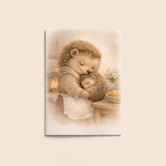 Mother’s Day Card – Hedgehog Cozy Embrace (Creator Uploaded)