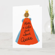 Mother’s Day Card | Mum, a title just above Queen