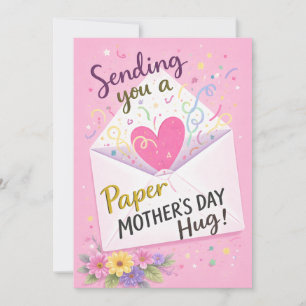 Mother’s Day Card, Paper Hug Card